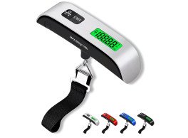 ميزان أمتعة شديد التحمل بوزن 110 باوند مع مفتاح 4 وحدات وشاشة LED 