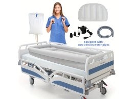 طقم حوض استحمام نفخ مزدوج الطبقات مع أنبوب تصريف مناسب لكبار السن وذوي الاحتياجات الخاصة